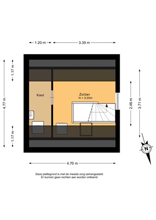 Floorplan - Wilhelminalaan 92, 5541 CZ Reusel